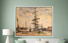 Gustave Loiseau Print, Boats at the Quayside in Le Havre (1912)