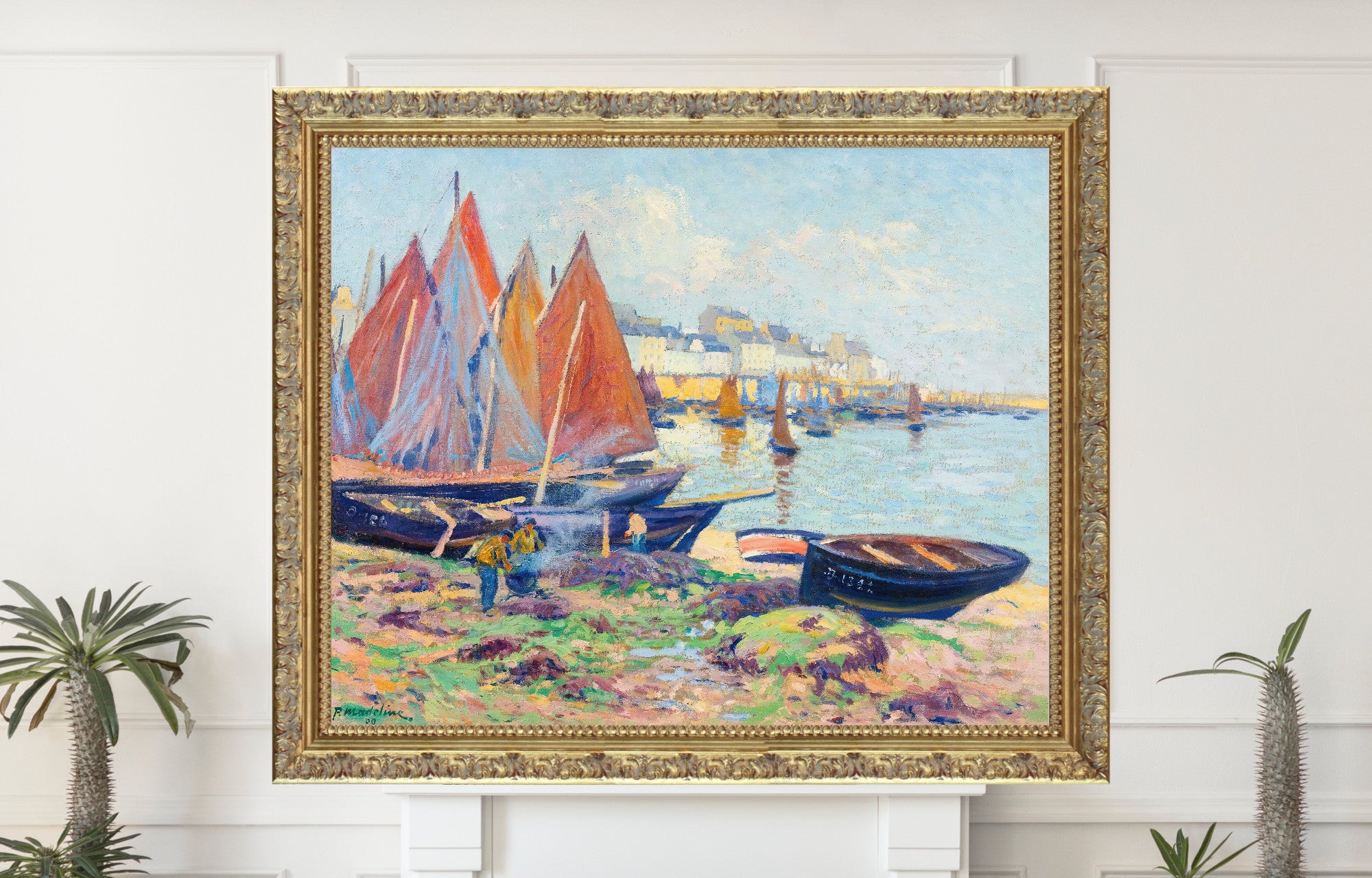 Boats and Longshoremen (1909), Paul Madeline