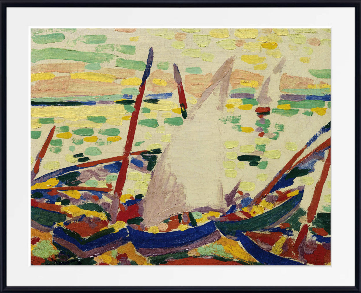 Bateaux sur la plage à Collioure, by André Derain