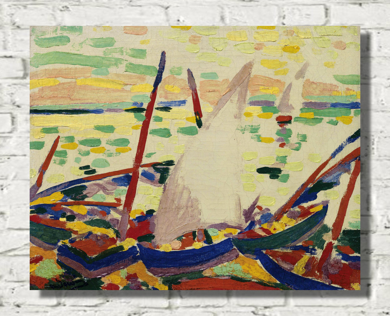 Bateaux sur la plage à Collioure, by André Derain