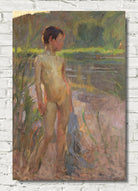 Bathing boy on the Danube (1900) by Christian Landenberger