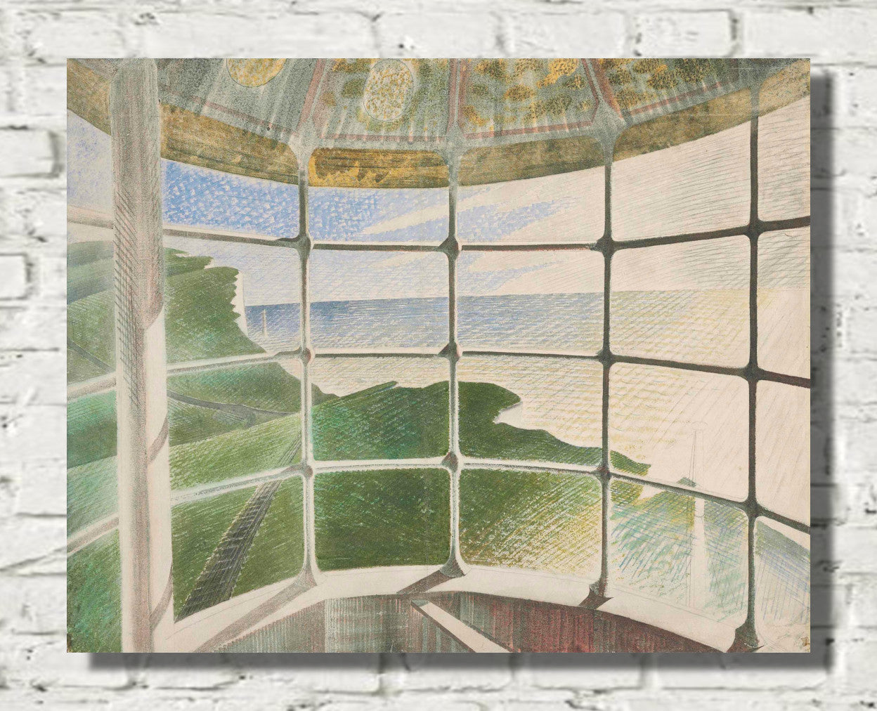 Beachy Head Lighthouse by Eric Ravilious