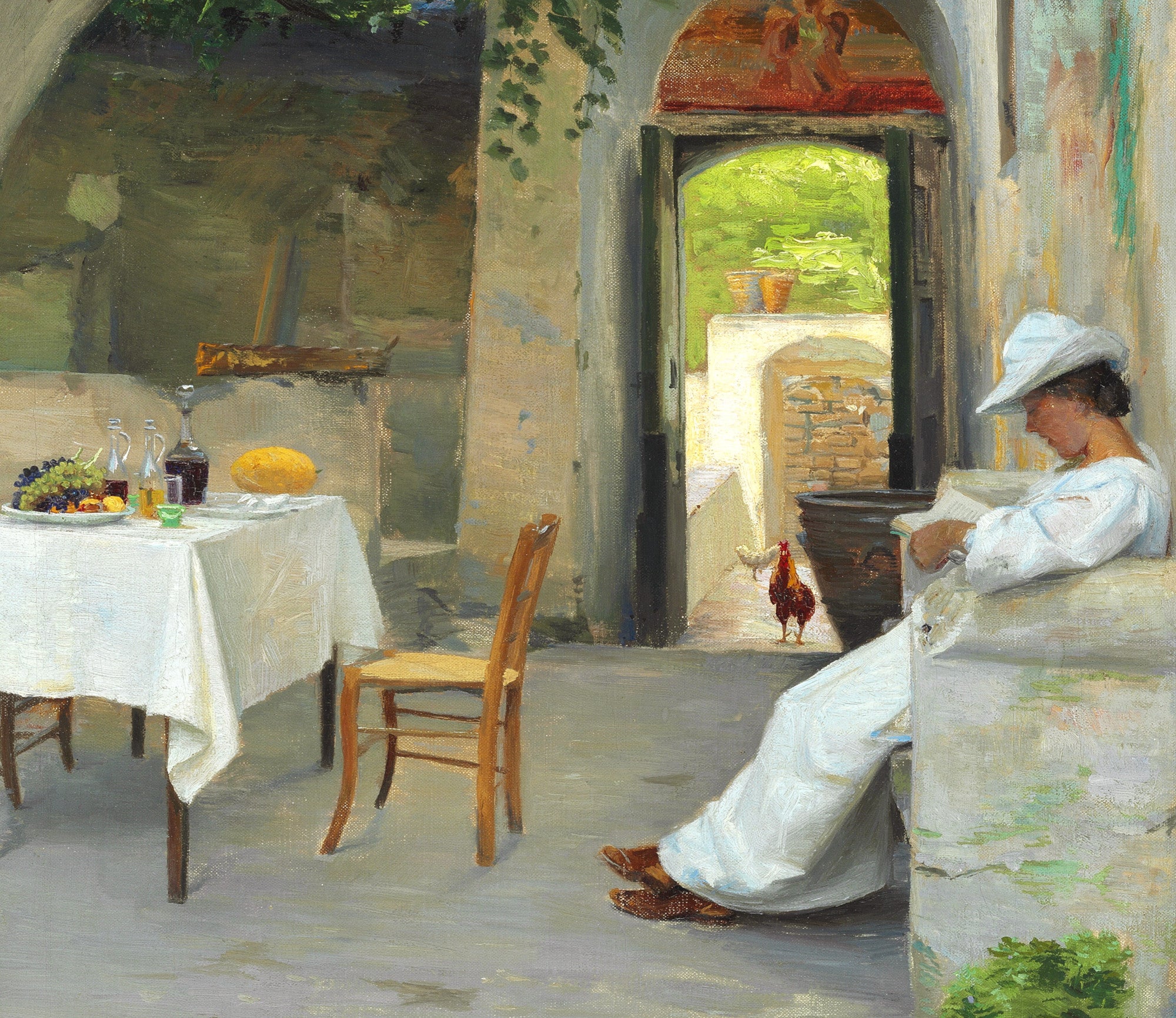 Peter Ilsted Fine Art Print, Before Lunch