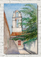 Cass Gilbert Print, Bell Tower, Hotel San Dominico (Old Monastery, Taormina, Sicily) (1933)