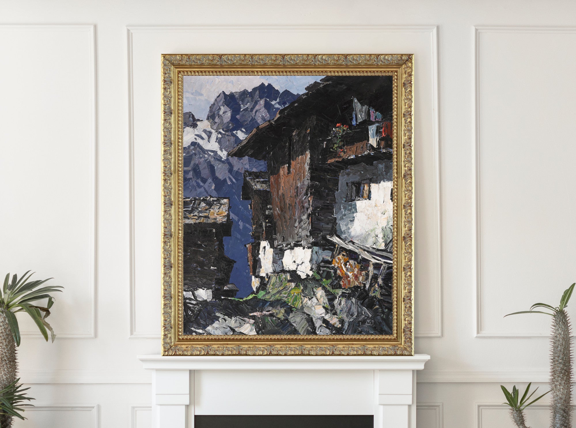 Tyrolean Mountain Farm), Oskar Mulley Fine Art Print