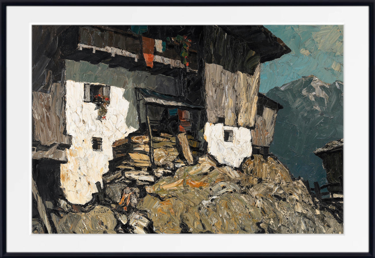 Mountain Farm, Oskar Mulley Fine Art Print
