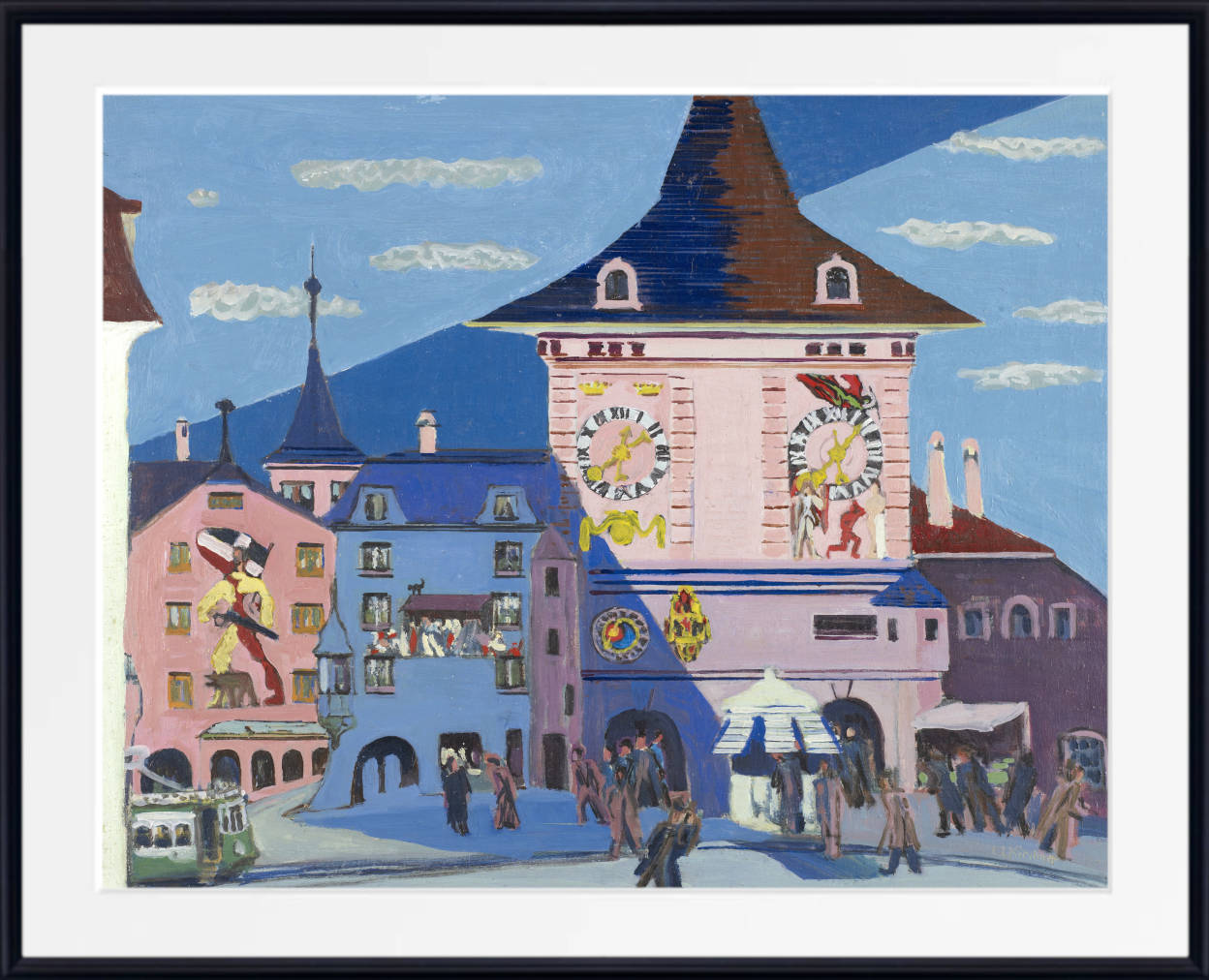 Ernst Ludwig Kirchner Expressionism Fine Art Print, Bern with Belltower
