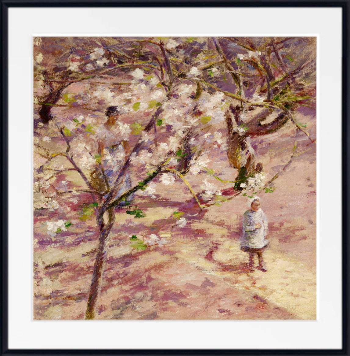 Blossoms at Giverny by Theodore Robinson