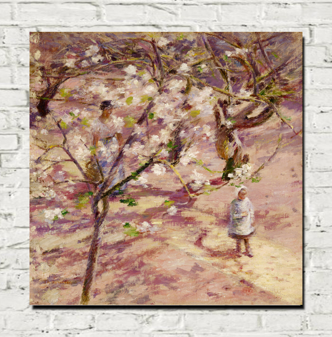 Blossoms at Giverny by Theodore Robinson