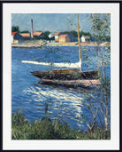 Gustave Caillebotte Fine Art Print : Boat moored on the Seine at Argenteuil