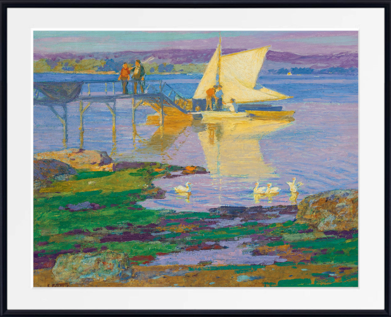 Boat at Dock by Edward Henry Potthast
