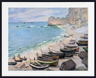 Claude Monet Fine Art Print, Boats on the beach at Etretat