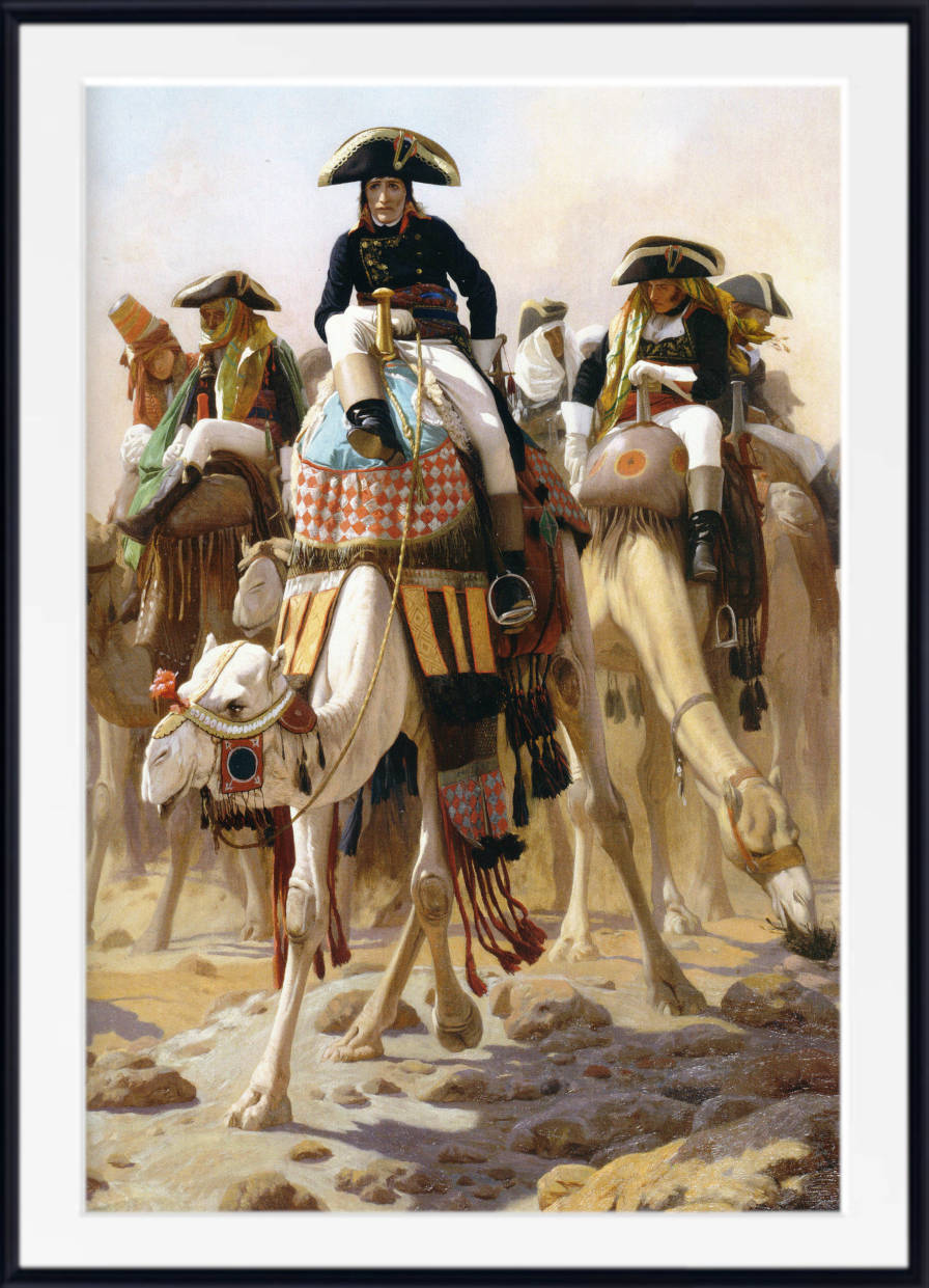 Jean-Léon Gérôme Fine Art Print : Bonaparte and his Staff in Egypt