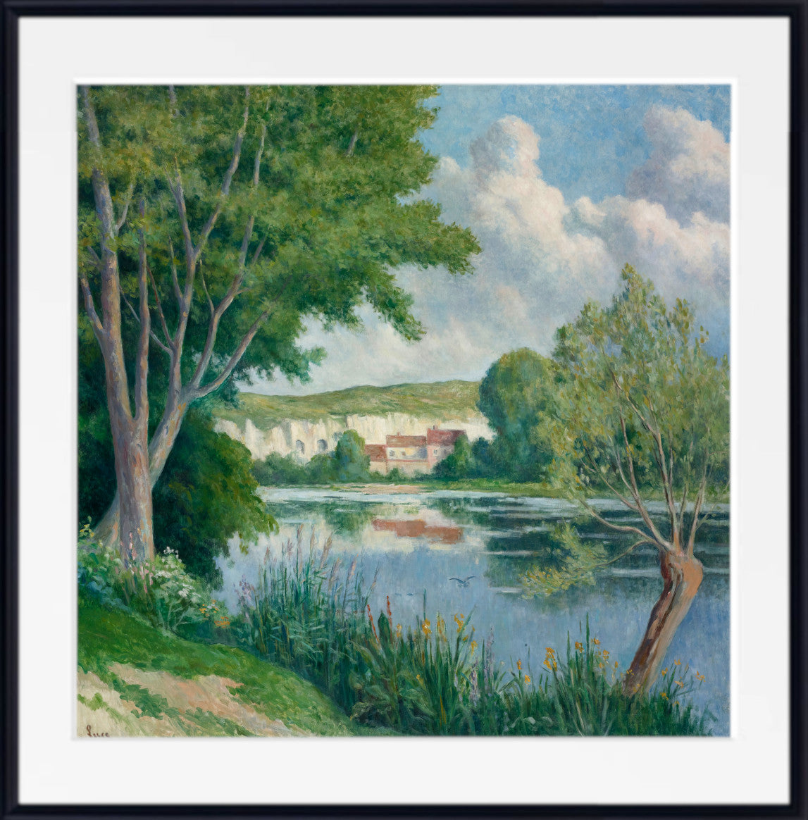 Maximilien Luce Print, Banks of the Seine (1922)
