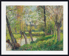 Camille Pissarro Print, Banks of the Epte at Eragny, Setting Sun