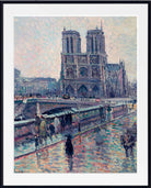 Maximilien Luce Print, Banks of the Seine with Notre-Dame in the Rain (1900)