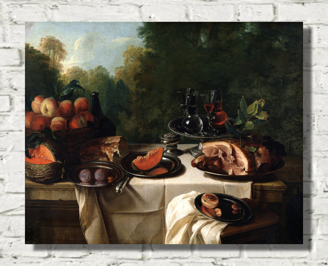 Alexandre Desportes Print, Breakfast Piece with Ham