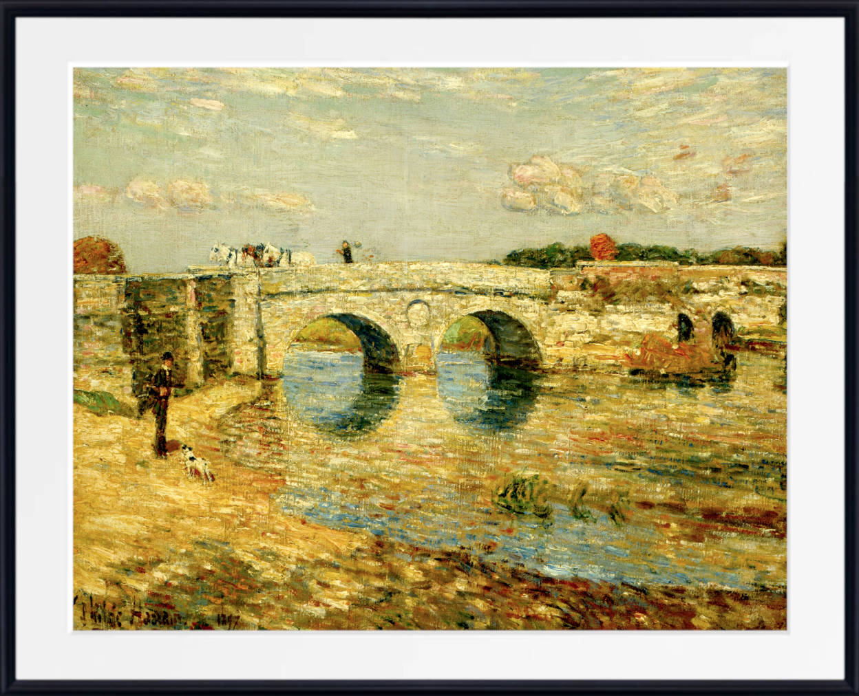 Frederick Childe Hassam Print : Bridge Over the Stour