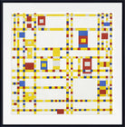 Piet Mondrian Abstract Fine Art Print, Broadway Boogie Woogie