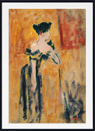 Brunette in a black and yellow dress (1895) by Louis Valtat