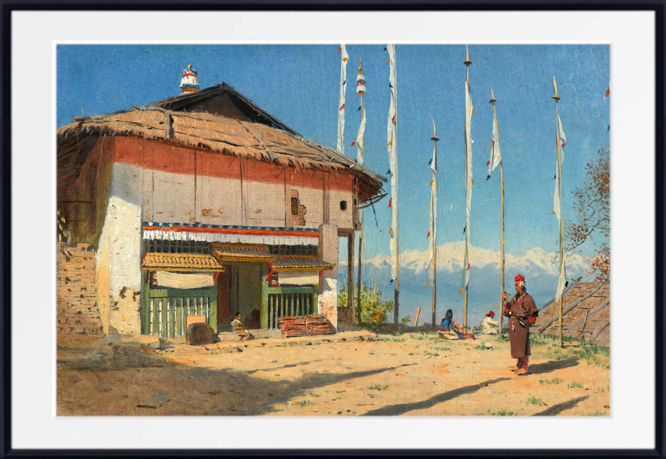 Buddhist Temple in Darjiling (1874) by Vasily Vereshchagin