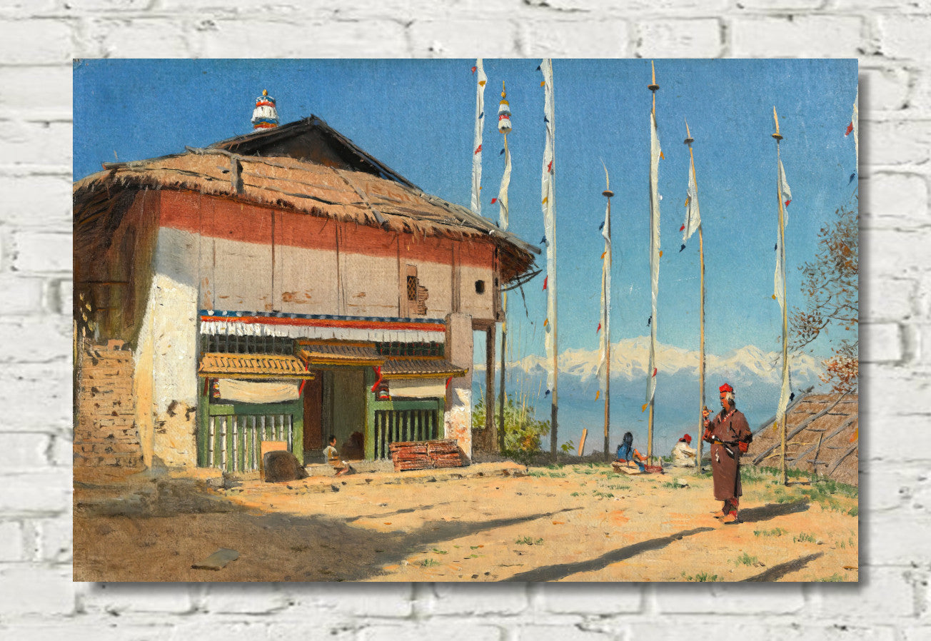 Buddhist Temple in Darjiling (1874) by Vasily Vereshchagin