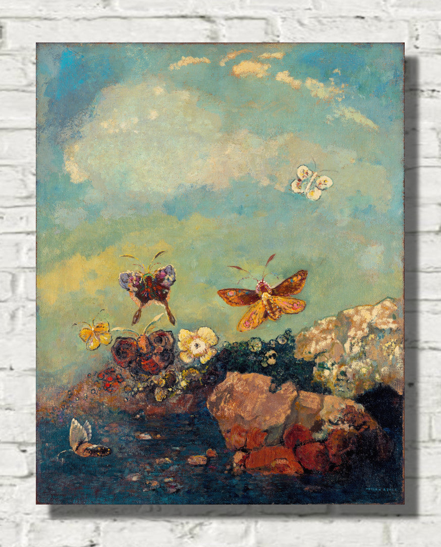 Butterflies (circa 1910) by Odilon Redon