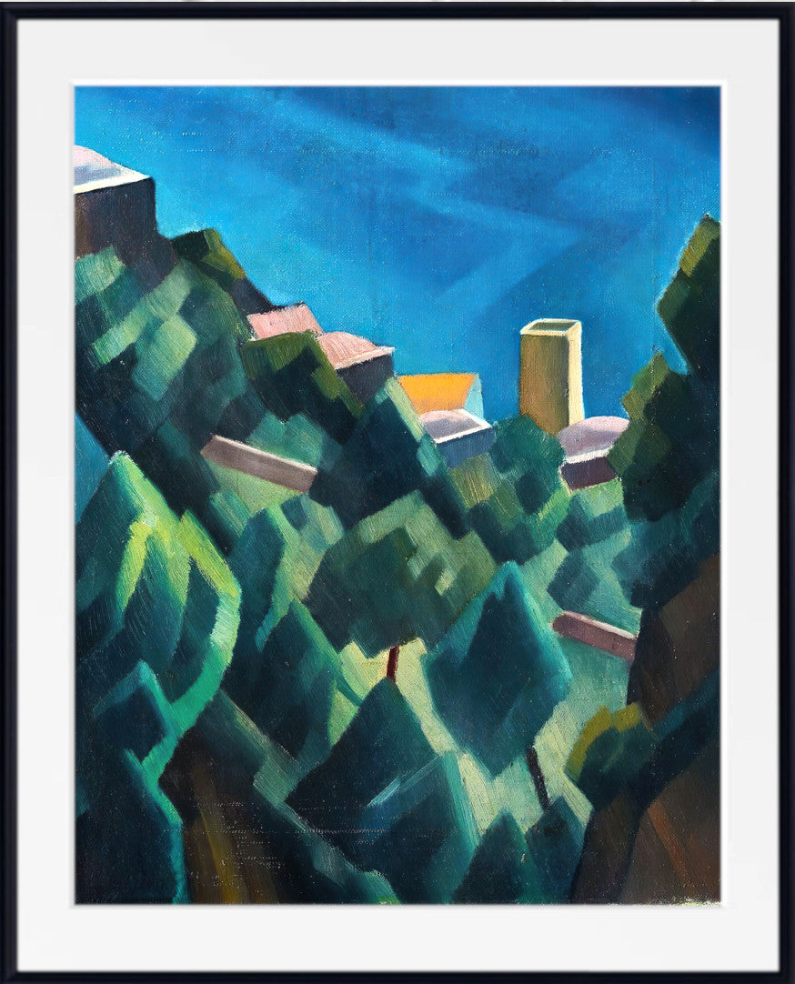 By the sea near Positano by Adolf Erbslöh