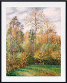 Camille Pissarro Fine Art Print Autumn, Poplars, Eragny Impressionist Painting