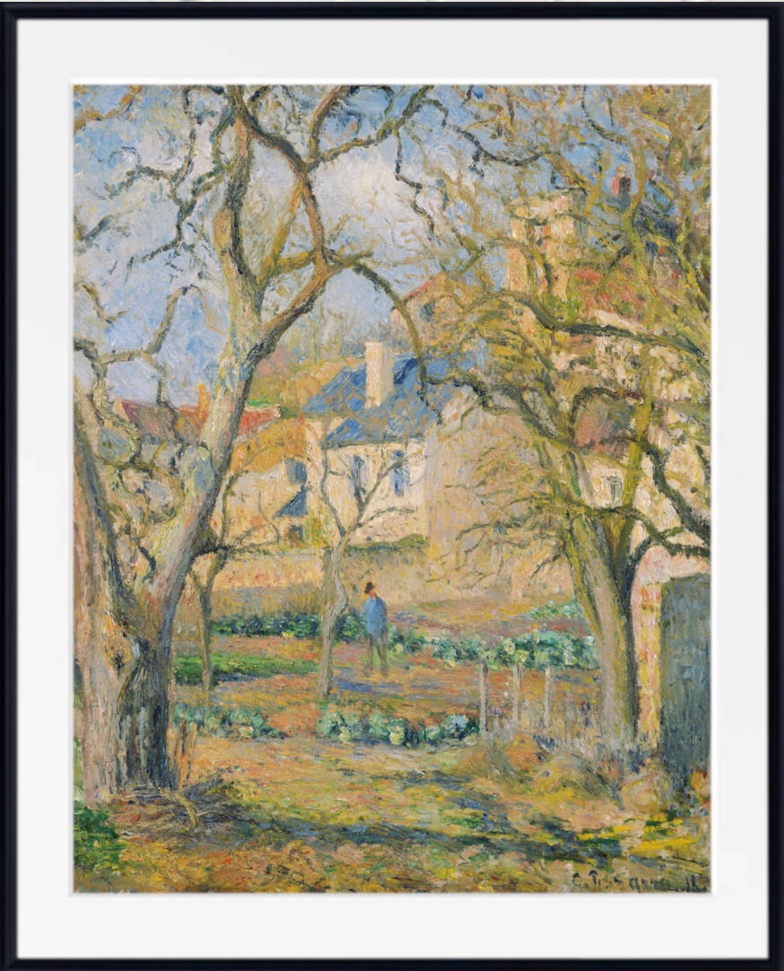 Camille Pissarro Print, Vegetable Garden