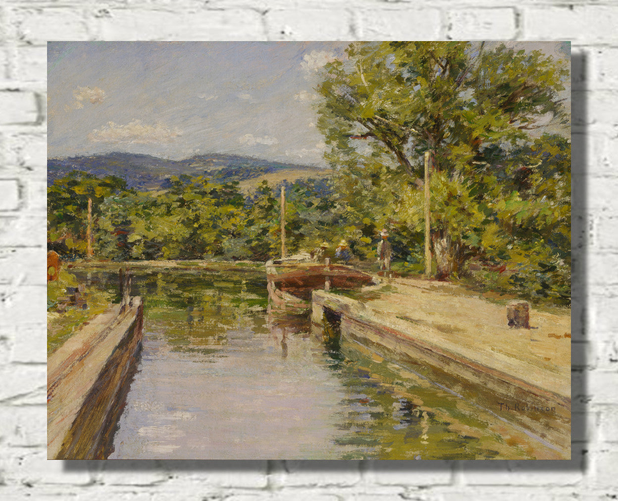 Canal Scene, Theodore Robinson