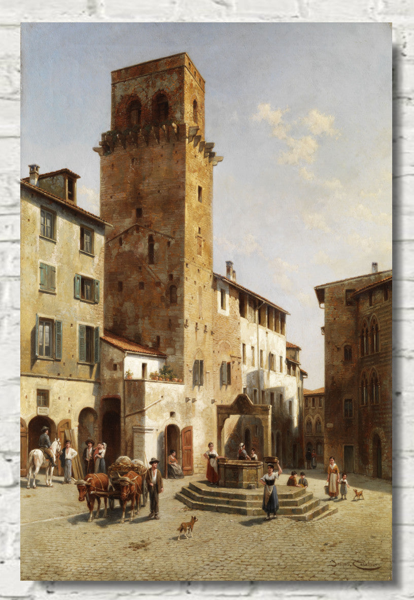 Jacques Carabain, Carabain Platz in San Gimignano