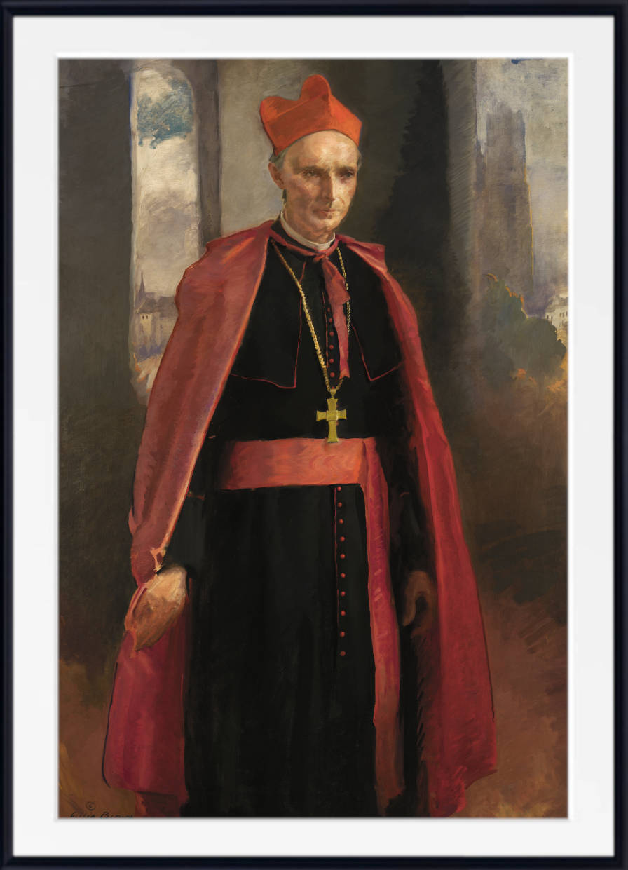 Cecelia Beaux Print, Portrait of Cardinal Mercier (1919)