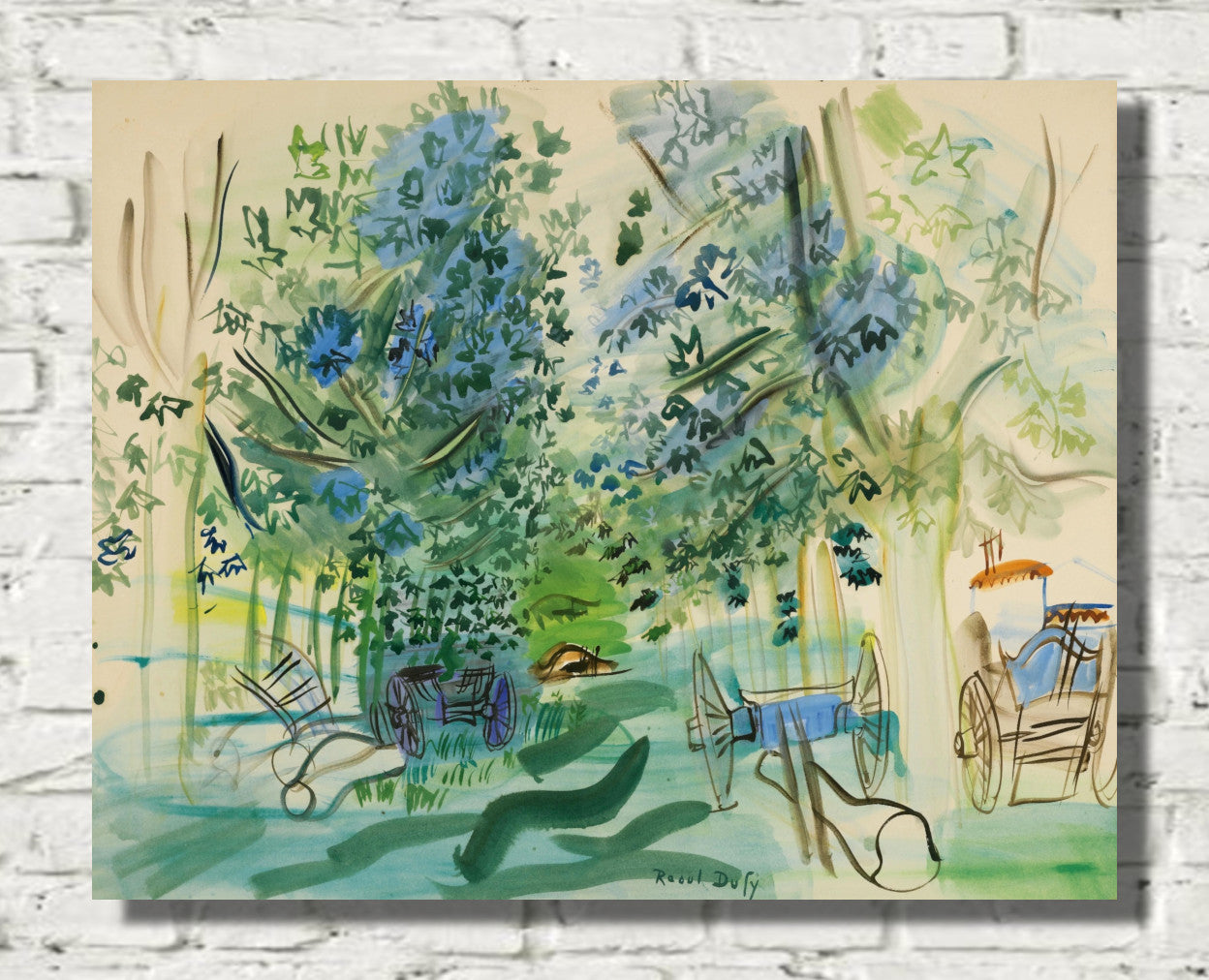 Carts in Montsaunès by Raoul Dufy