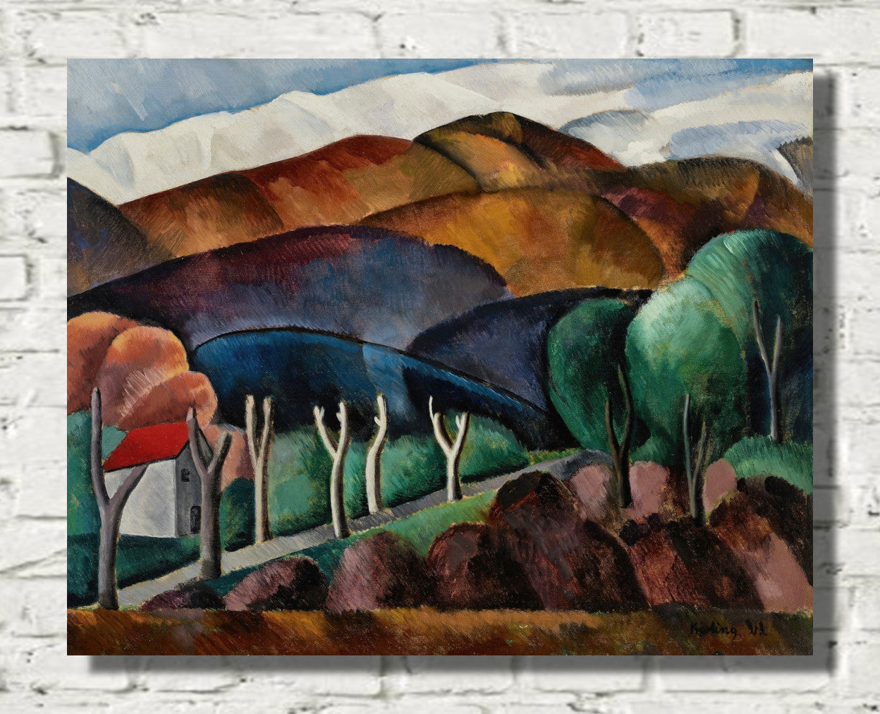 Céret, view of the Canigou (1913) by Moise Kisling