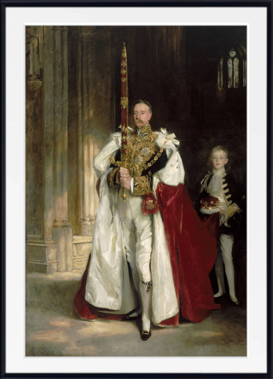 John Singer Sargent Print, Charles Stewart, Sixth Marquess of Londonderry, Carrying the Great Sword of State at the Coronation of King Edward VII, August, 1902, and Mr. W. C. Beaumont, His Page on That Occasion