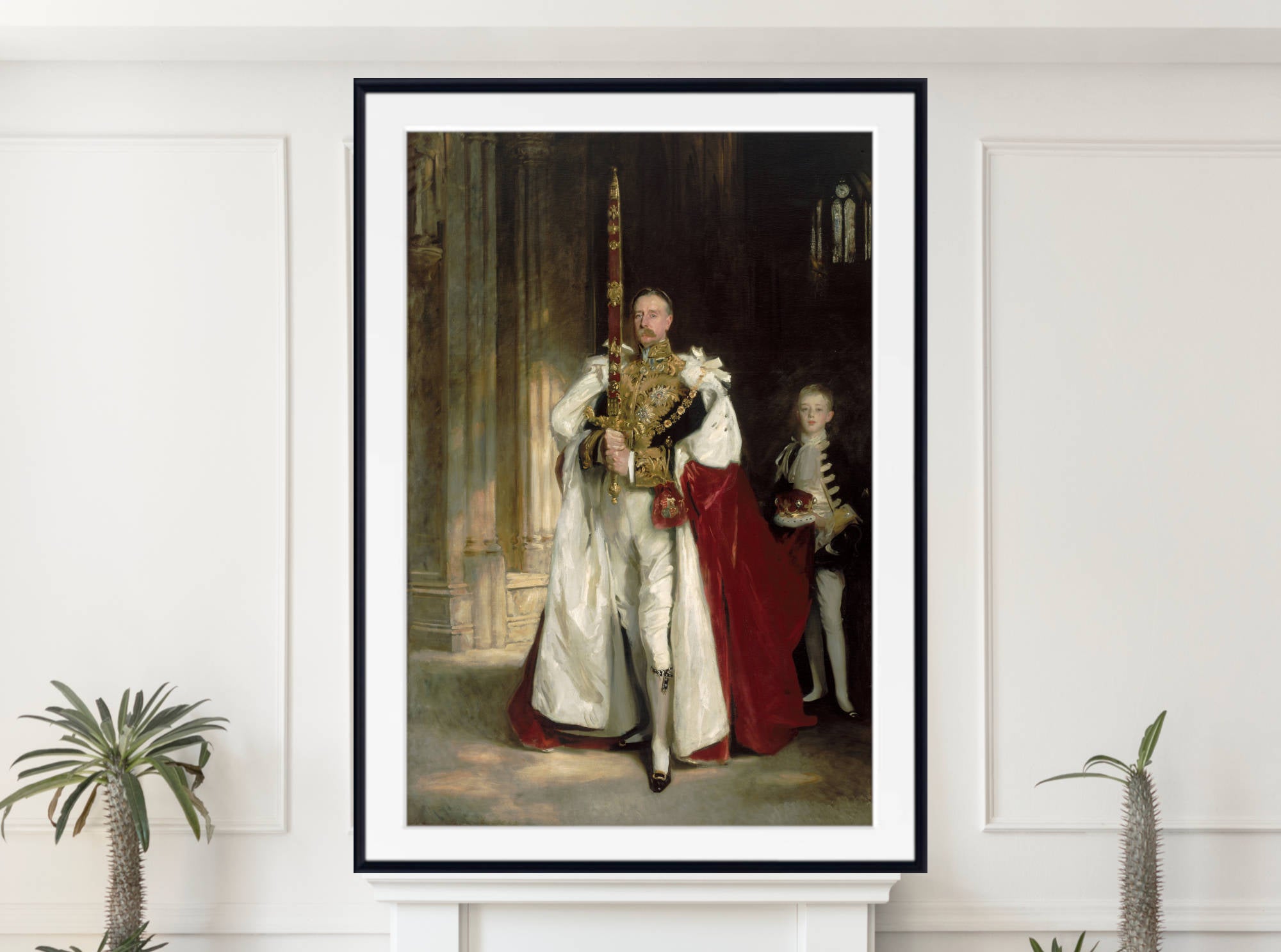 John Singer Sargent Print, Charles Stewart, Sixth Marquess of Londonderry, Carrying the Great Sword of State at the Coronation of King Edward VII, August, 1902, and Mr. W. C. Beaumont, His Page on That Occasion