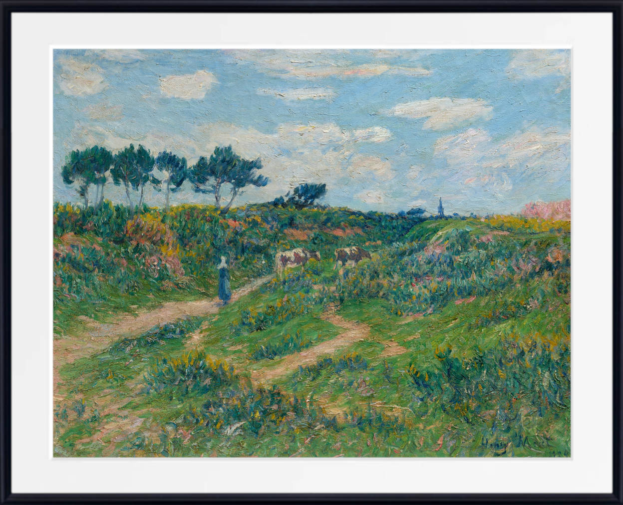 Henry Moret Print, Path in the Moor, Brittany (1904)