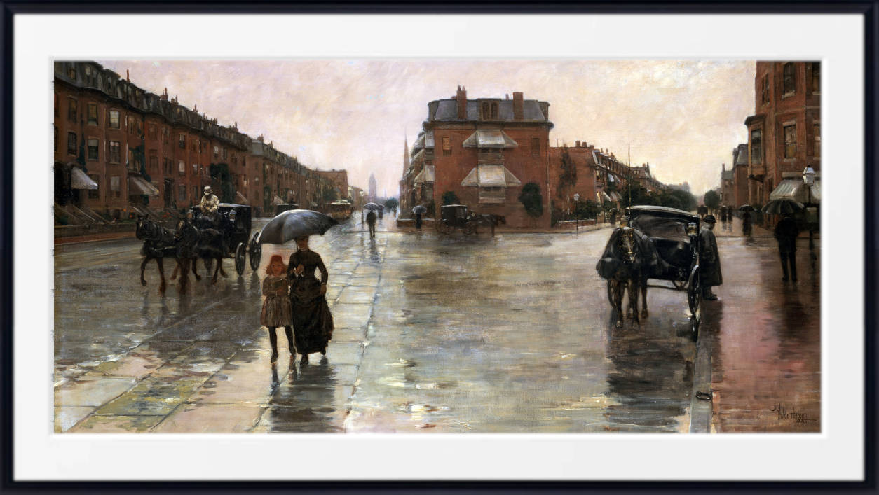 Frederick Childe Hassam, Fine Art Print : Rainy Day, Boston