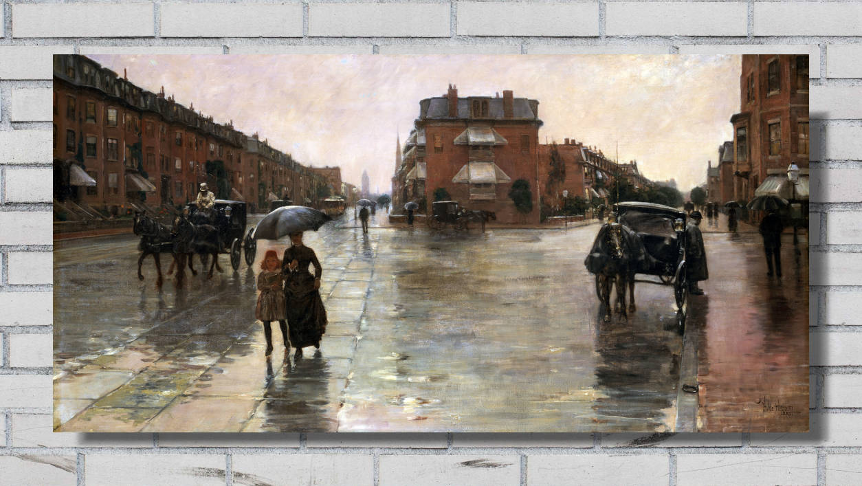 Frederick Childe Hassam, Fine Art Print : Rainy Day, Boston