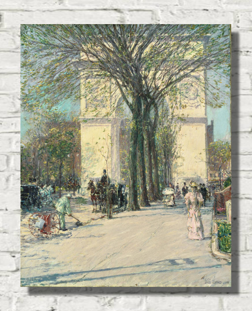 Frederick Childe Hassam, Fine Art Print : Washington Arch Spring