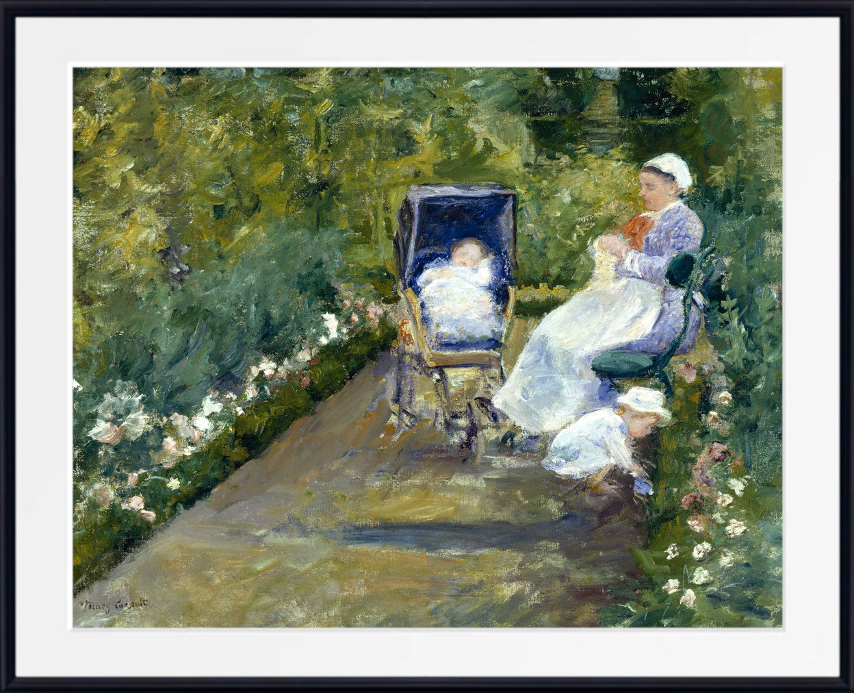 Mary Cassatt, Impressionist Fine Art Print : Children in a Garden (The Nurse)