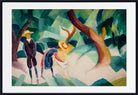 August Macke Abstract Fine Art Print, Children With Goat