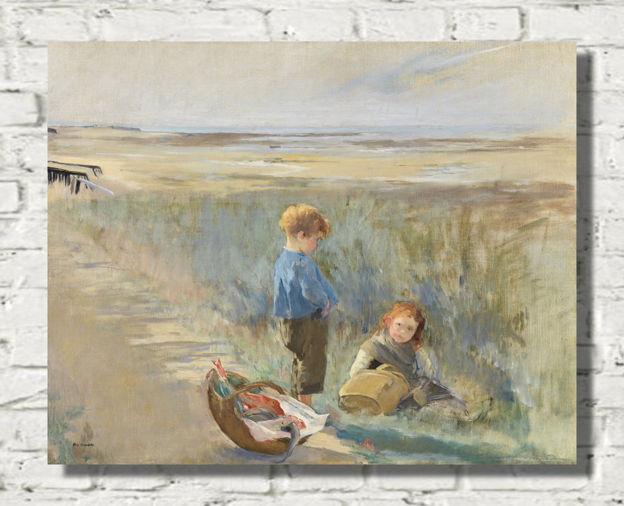 Children on the Sand Dunes, Grandcamp, Eva Gonzales