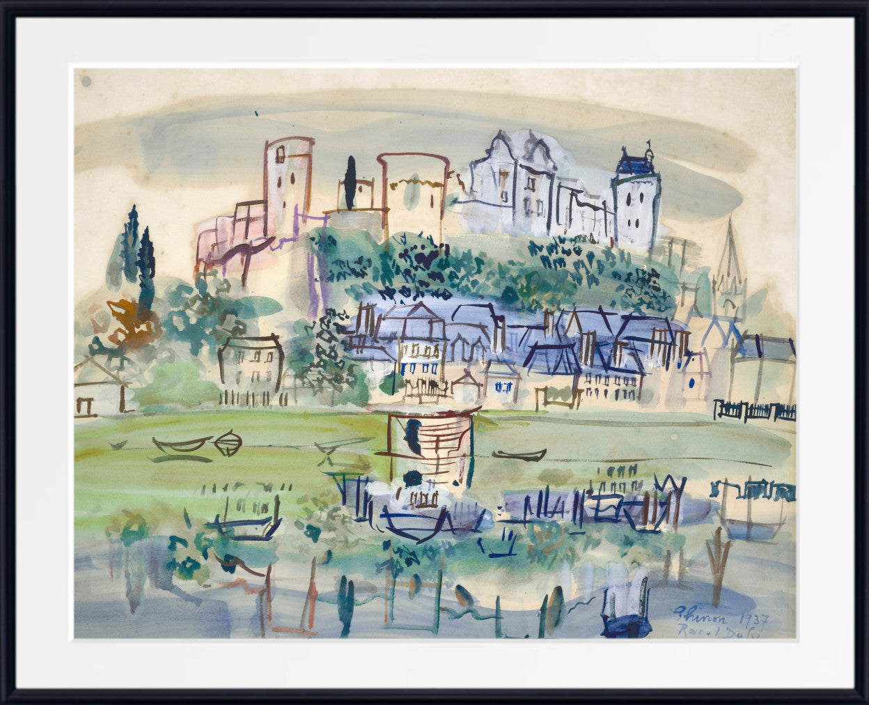 Chinon (1937) by Raoul Dufy
