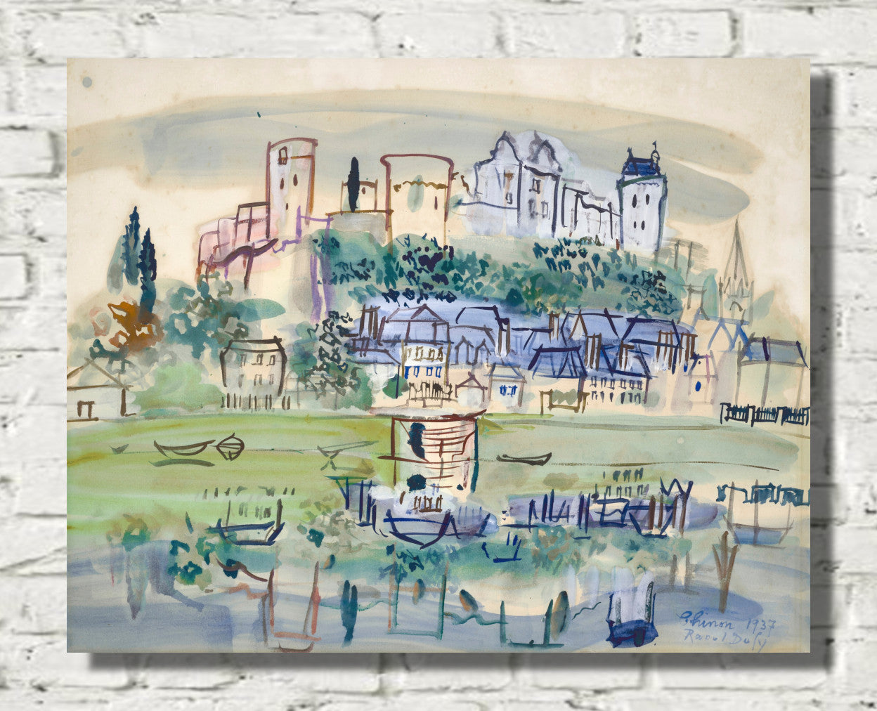 Chinon (1937) by Raoul Dufy