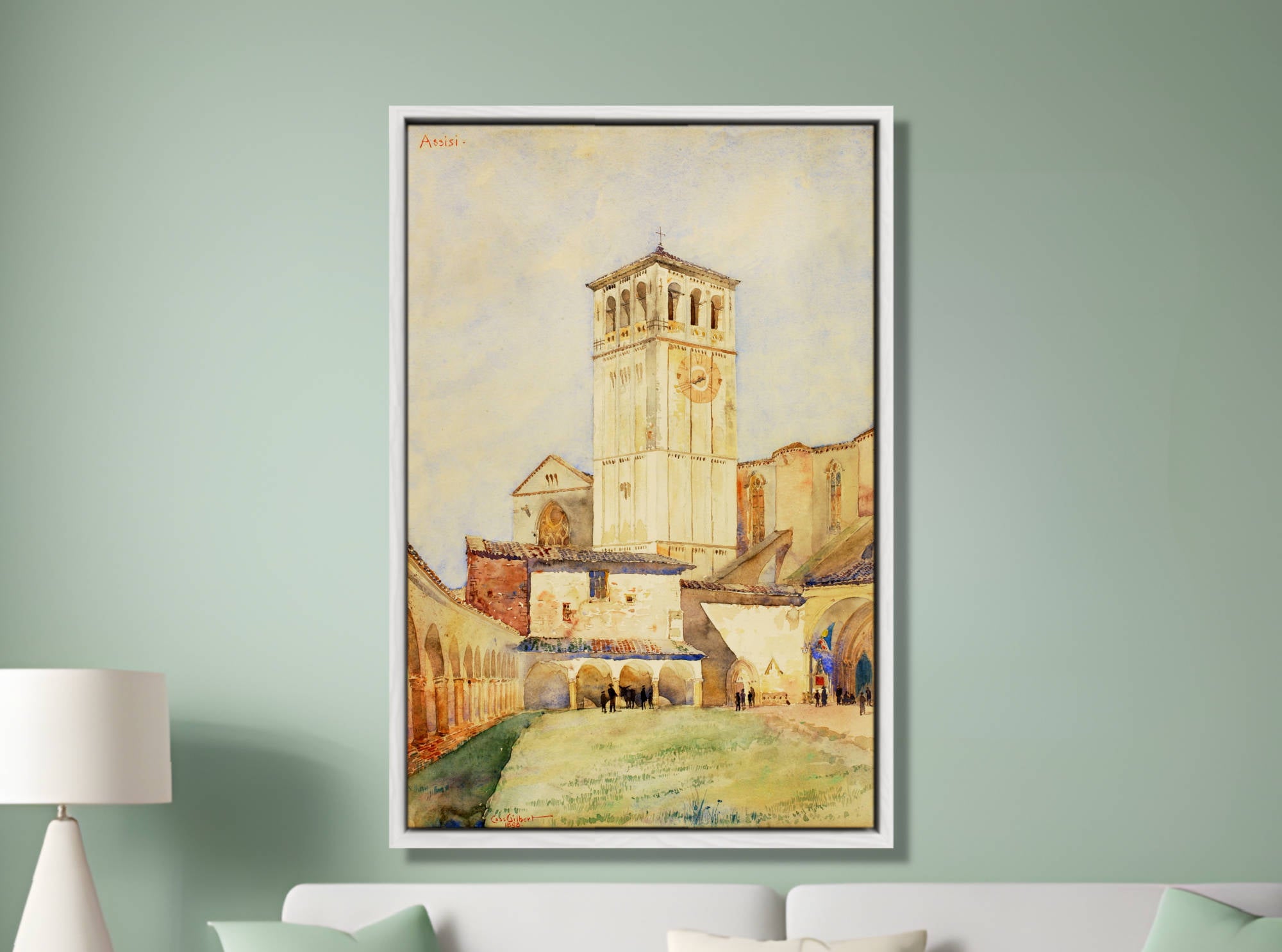 Cass Gilbert Print, Church of St. Francis, Assisi (1898)
