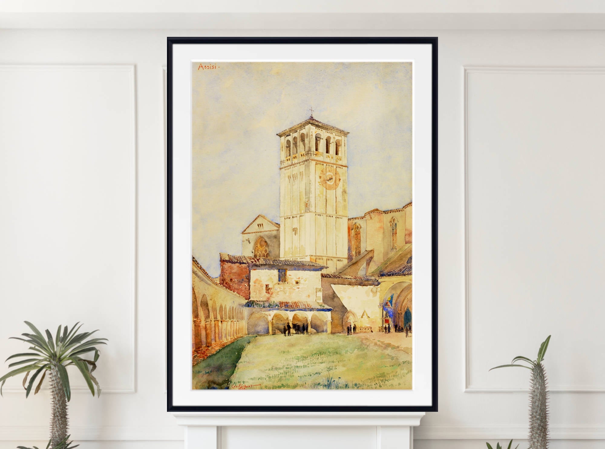 Cass Gilbert Print, Church of St. Francis, Assisi (1898)