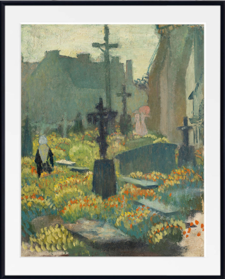 Cemetery in flowers (1892) by Maurice Denis
