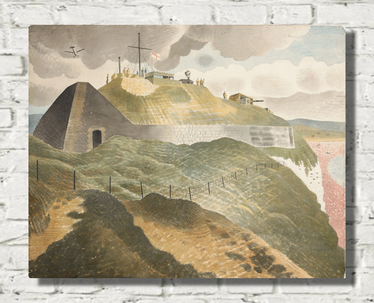 Coastal defences (1940) by Eric Ravilious